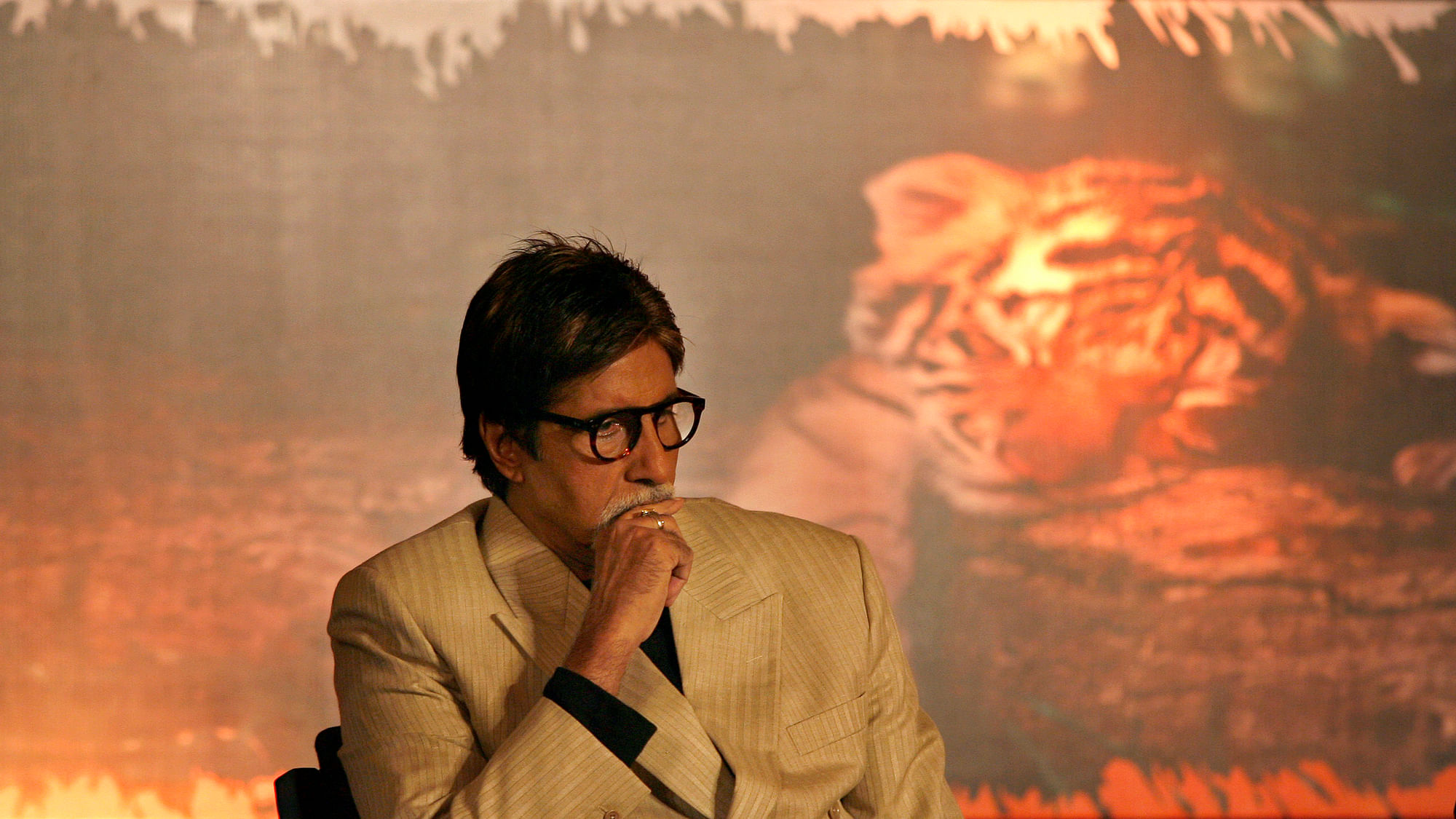  Bollywood actor Amitabh Bachchan at an event.&nbsp;