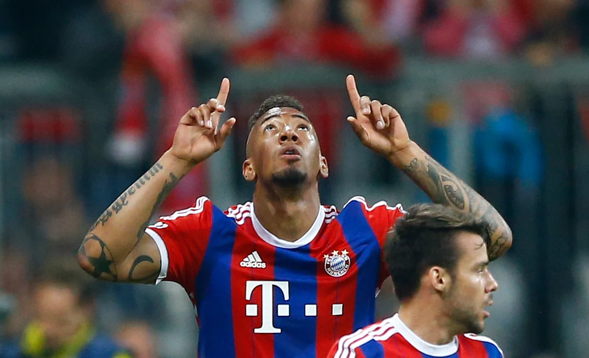 Bayern’s Jerome Boateng celebrates after scoring his side’s 2nd goal against FC Porto at the Allianz Arena in Munich. (Photo: AP)