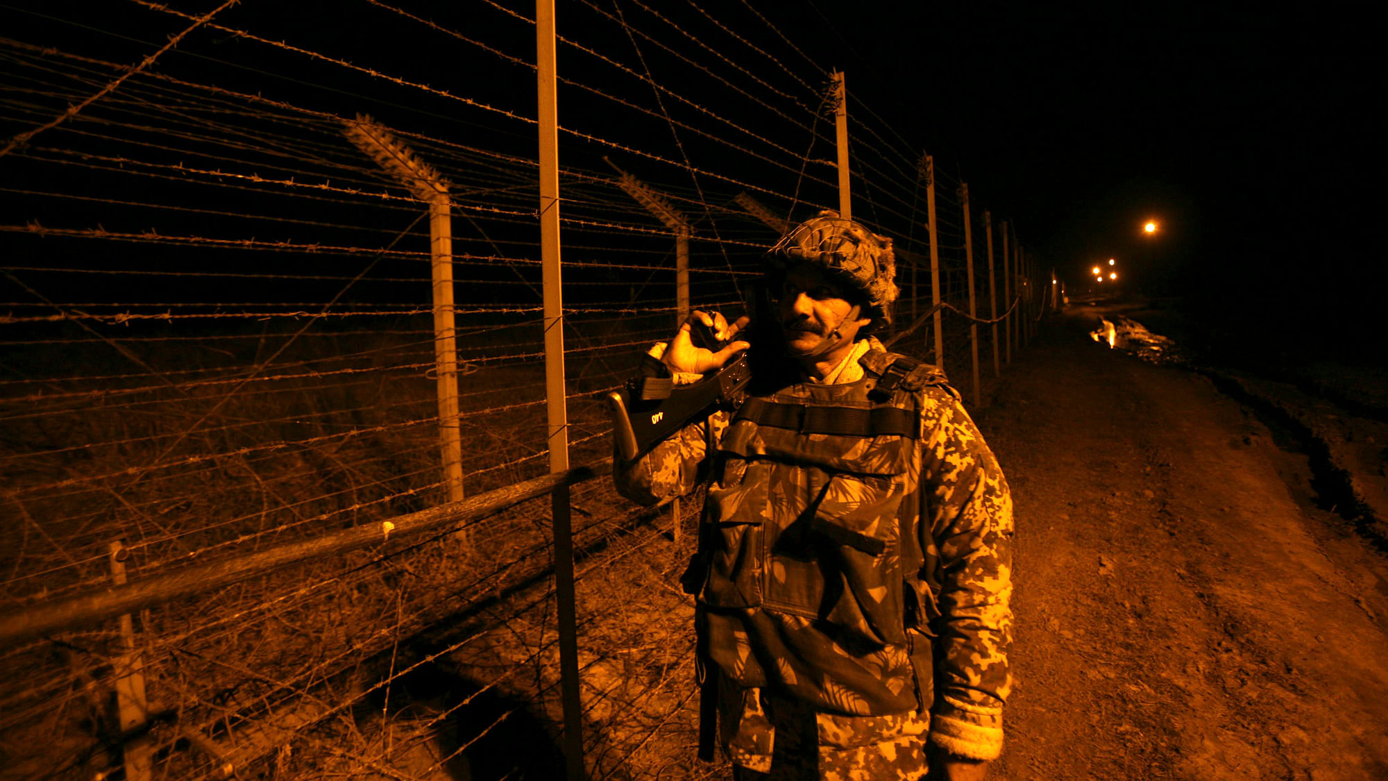 An Indian army man guards the Line of Control. (Photo: Reuters)