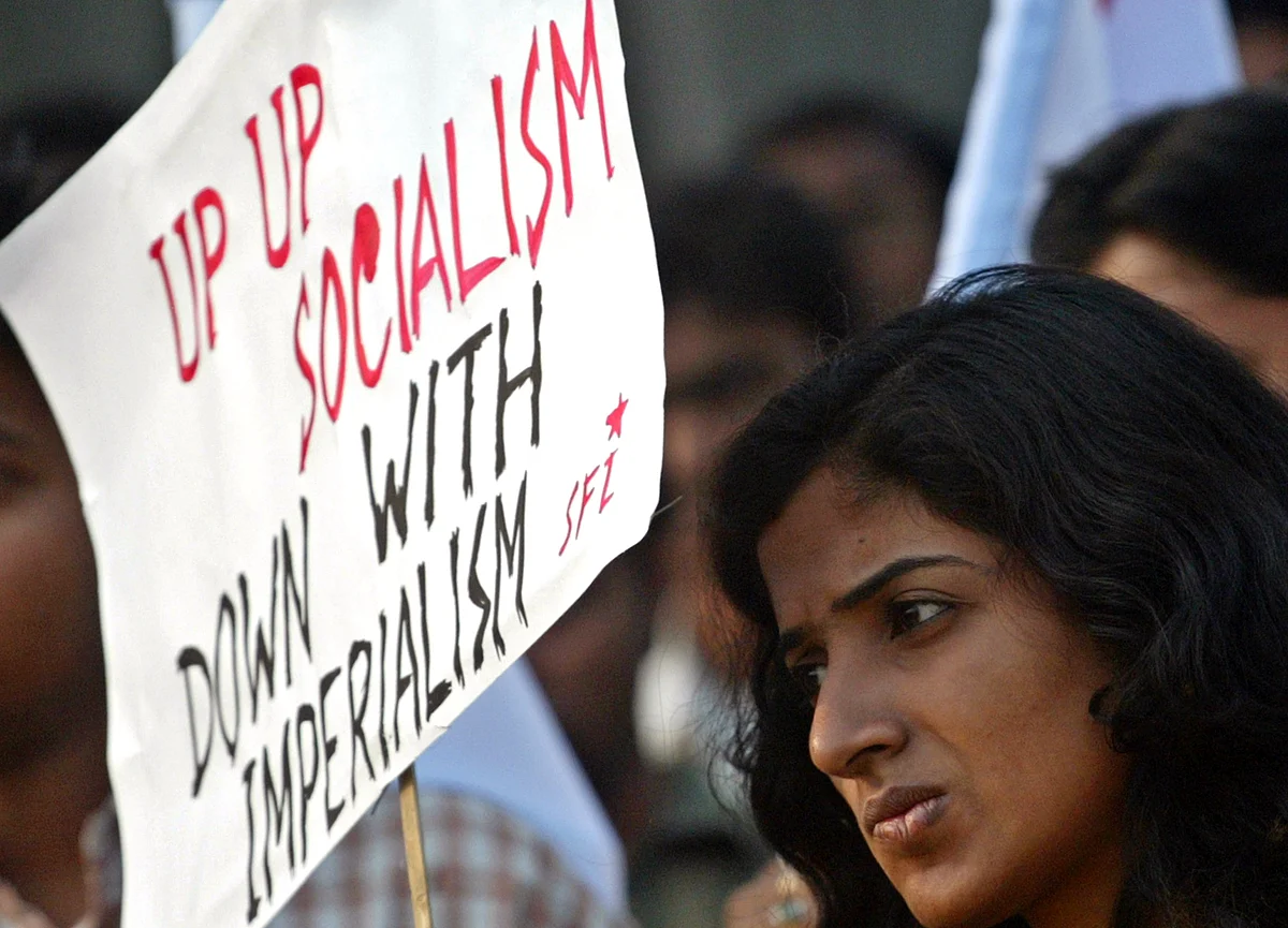A student activist from the Students Federation of India. (Photo: Reuters/Parth Sanyal)