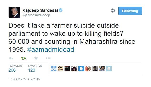 

As leaders try to get mileage over Gajendra Singh’s suicide, social media lashes out at the political class. 