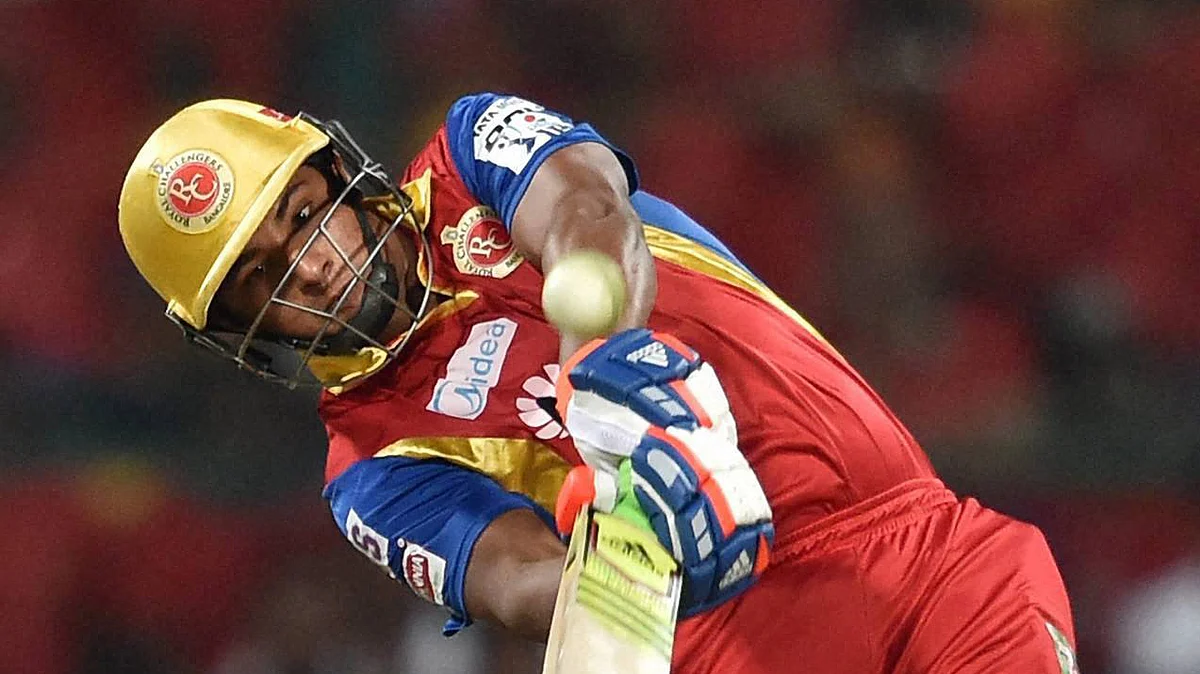 Royal Challengers Bangalore’s batsman Sarfaraz Khan was injured during a practice match. (Photo: PTI/BCCI)