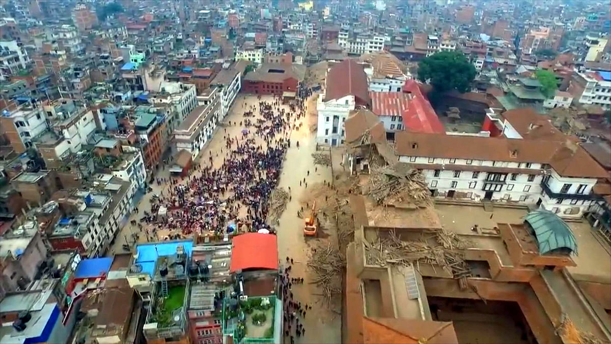 In Pics: Drone Shots of Nepal’s Devastation #NepalEarthquake