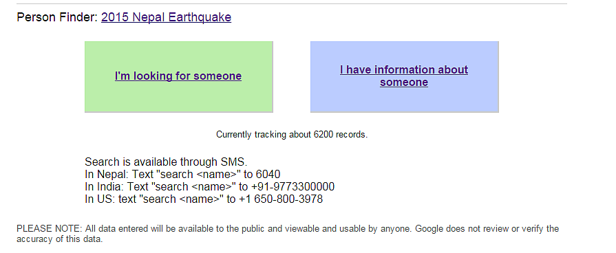 <!--StartFragment-->Photo Courtesy: <a href="https://google.org/personfinder/2015-nepal-earthquake/">Google.org/Person finder tool</a><!--EndFragment-->