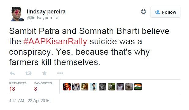 

As leaders try to get mileage over Gajendra Singh’s suicide, social media lashes out at the political class. 