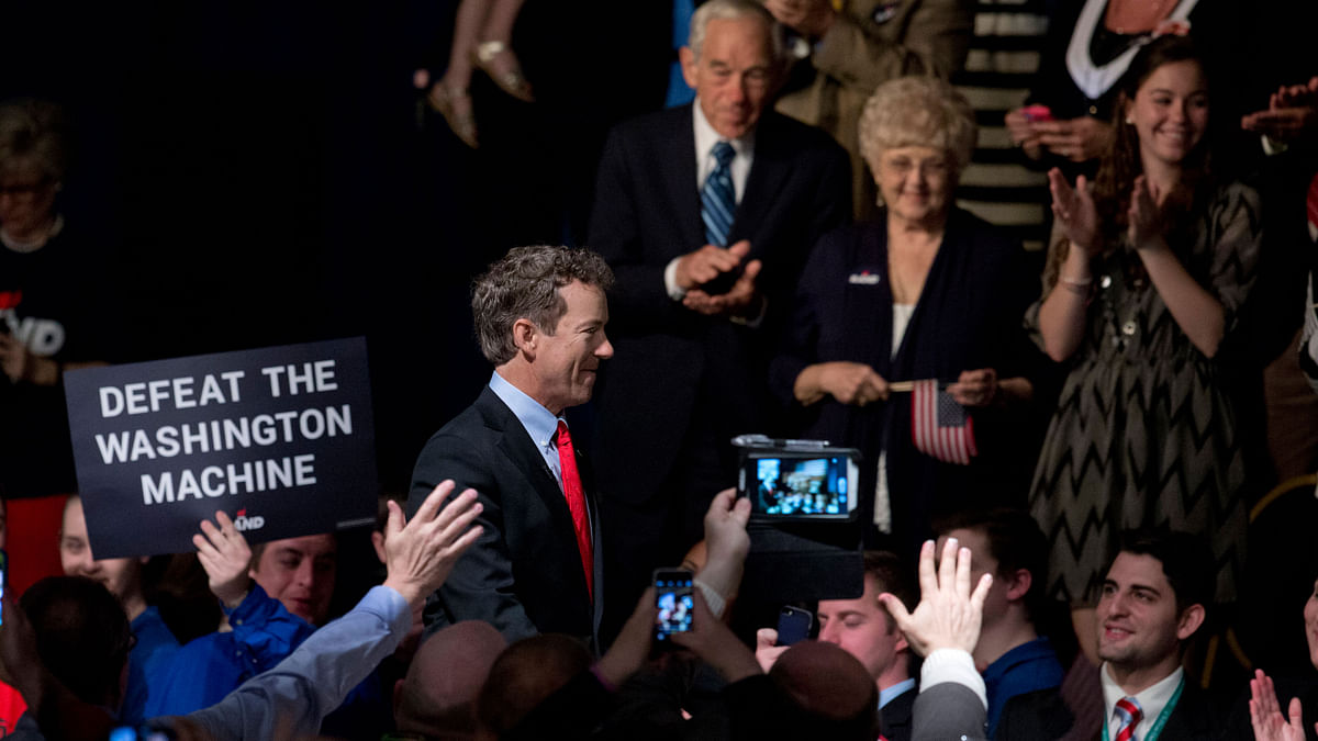 Rand Paul,  a first-term senator, wants to be the next president of the United States. 