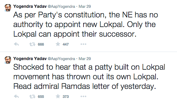 Aam Aadmi Party continues to implode as old-timers quit and some are shown the door.