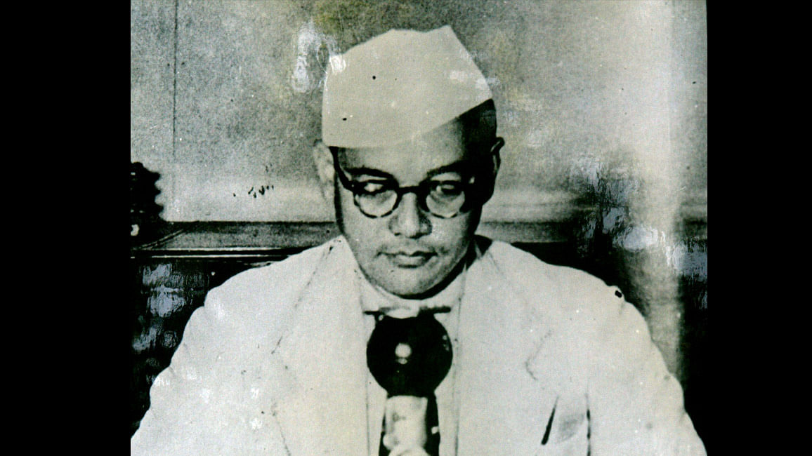 Handout portrait of the leader of the Indian National Army Subhas Chandra Bose that is on display at the Netaji Research Bureau in Calcutta.&nbsp;