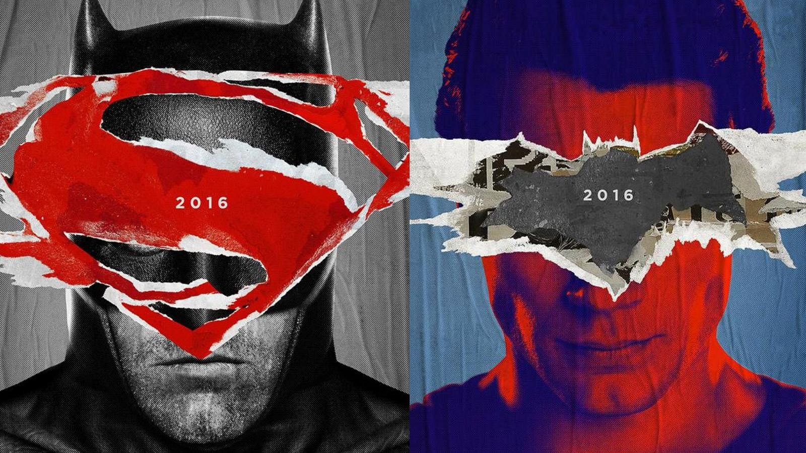 Official posters of Zach Snyder’s <em>Batman vs Superman: Dawn of Justice.</em>