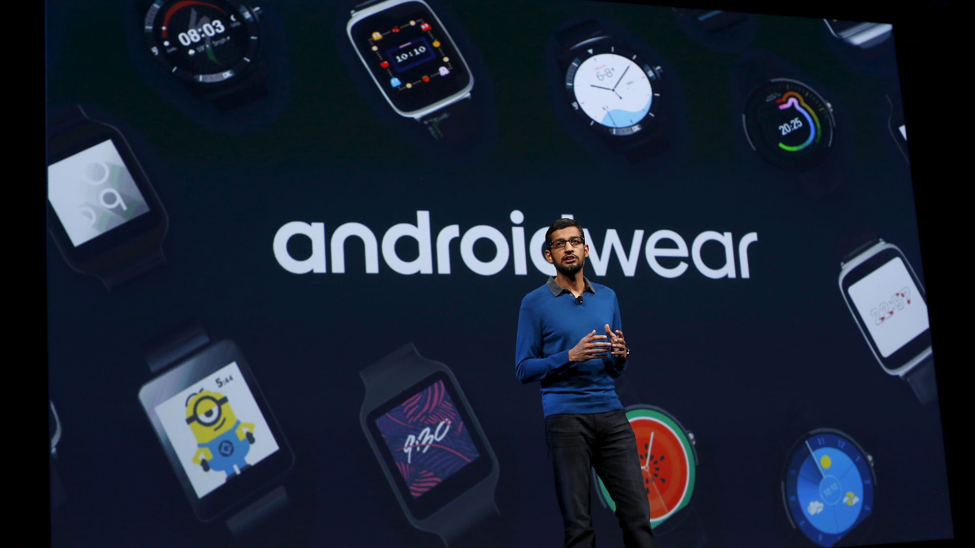 Sundar Pichai, Senior Vice President for products at the Google I/O conference&nbsp;2015 (Photo: Reuters)