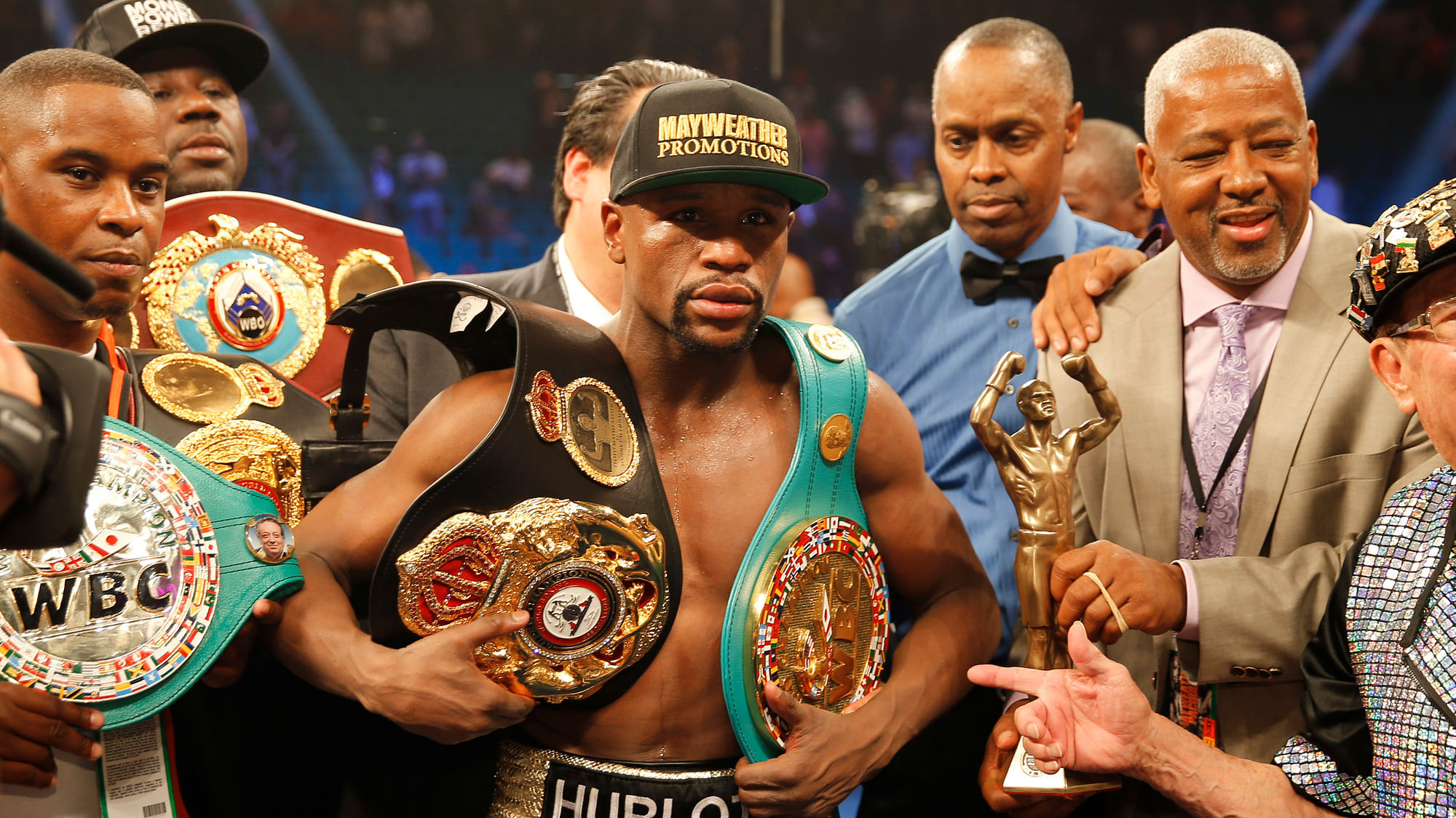 Floyd Mayweather says he was “blindsided” by promoters of the proposed New Year’s Eve event.