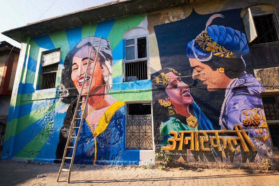 The Bollywood Art  Project is turning Mumbai’s landscape into a Bollywood poster