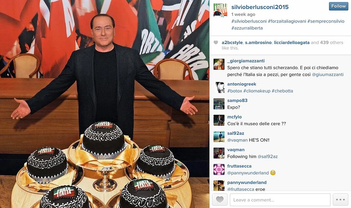 (Photo: <a href="https://instagram.com/silvioberlusconi2015/">Instagram/silvioberlusconi2015</a>)
