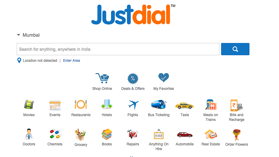 (Photo: <a href="http://www.justdial.com/">Screengrab of Website</a>)