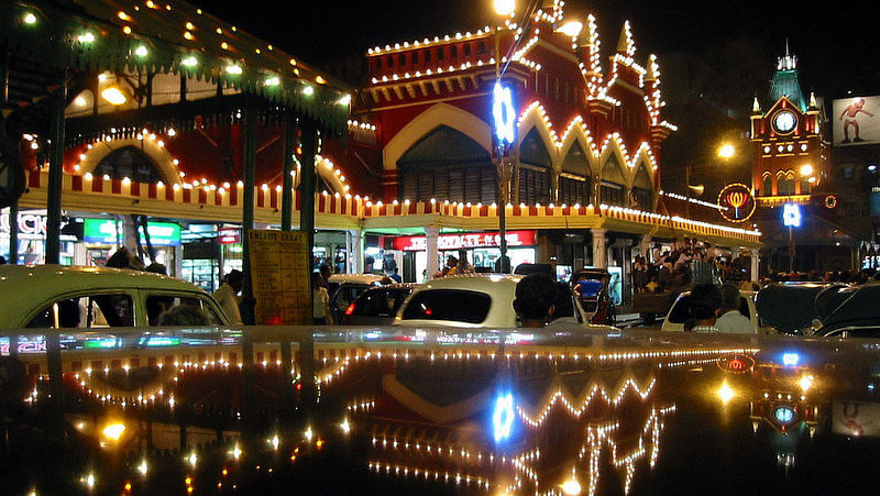 The New Market, all lit up during festivities in Kolkata. (Photo: Reuters)