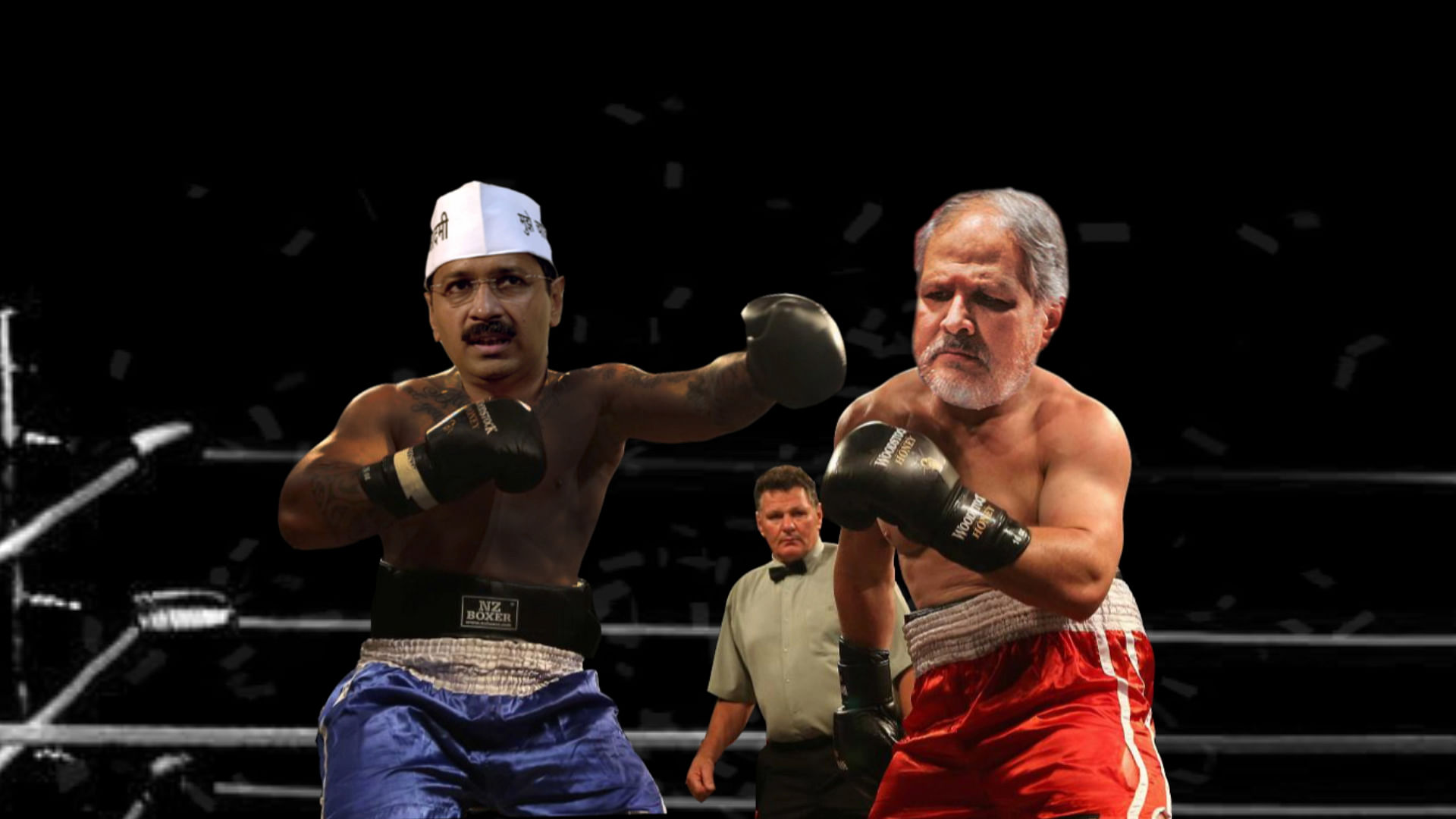 Anant &amp; Saurabh’s funny message to Arvind Kejriwal (Left) after his turf war with Najeeb Jung (Right).