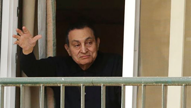 Former Egyptian President Hosni Mubarak.&nbsp;
