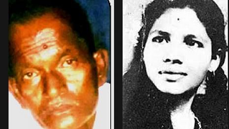 Sohanlal Bhartha Valmiki, Aruna Shanbaug’s rapist (R) and Aruna Shanbaug (L).(Photo: The News Minute)