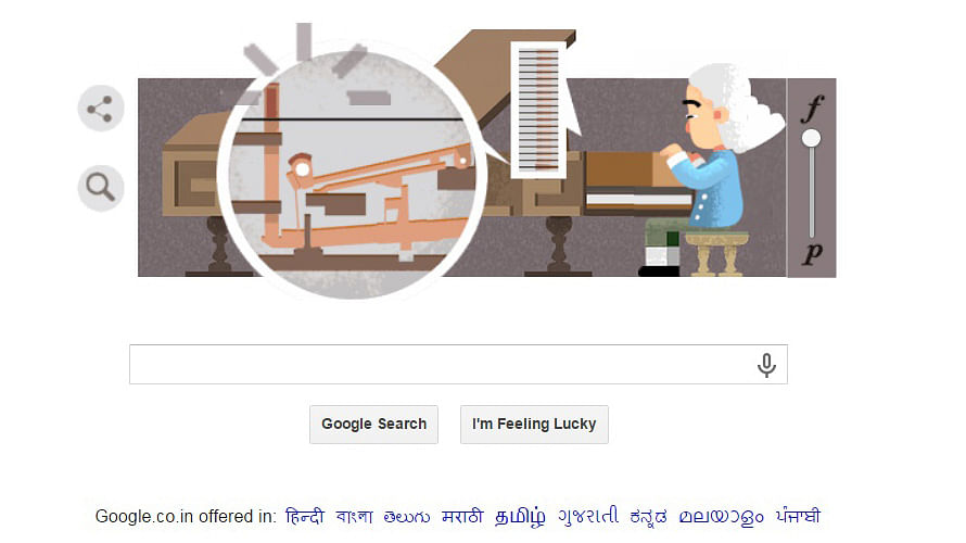 The Google Doodle today is epic. See how the piano was invented. 