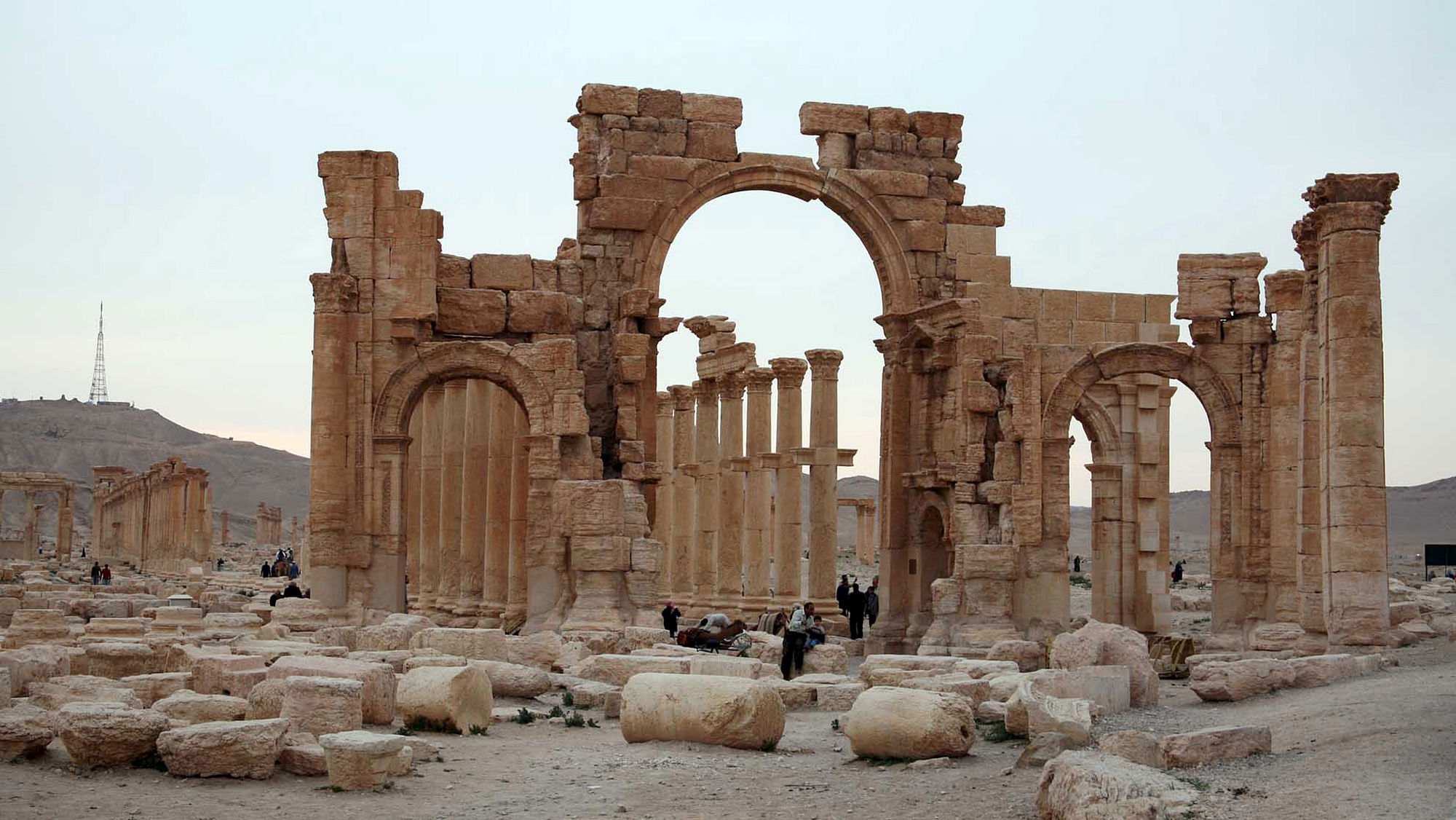 The ruin in city of Palmyra. (Photo: Reuters)