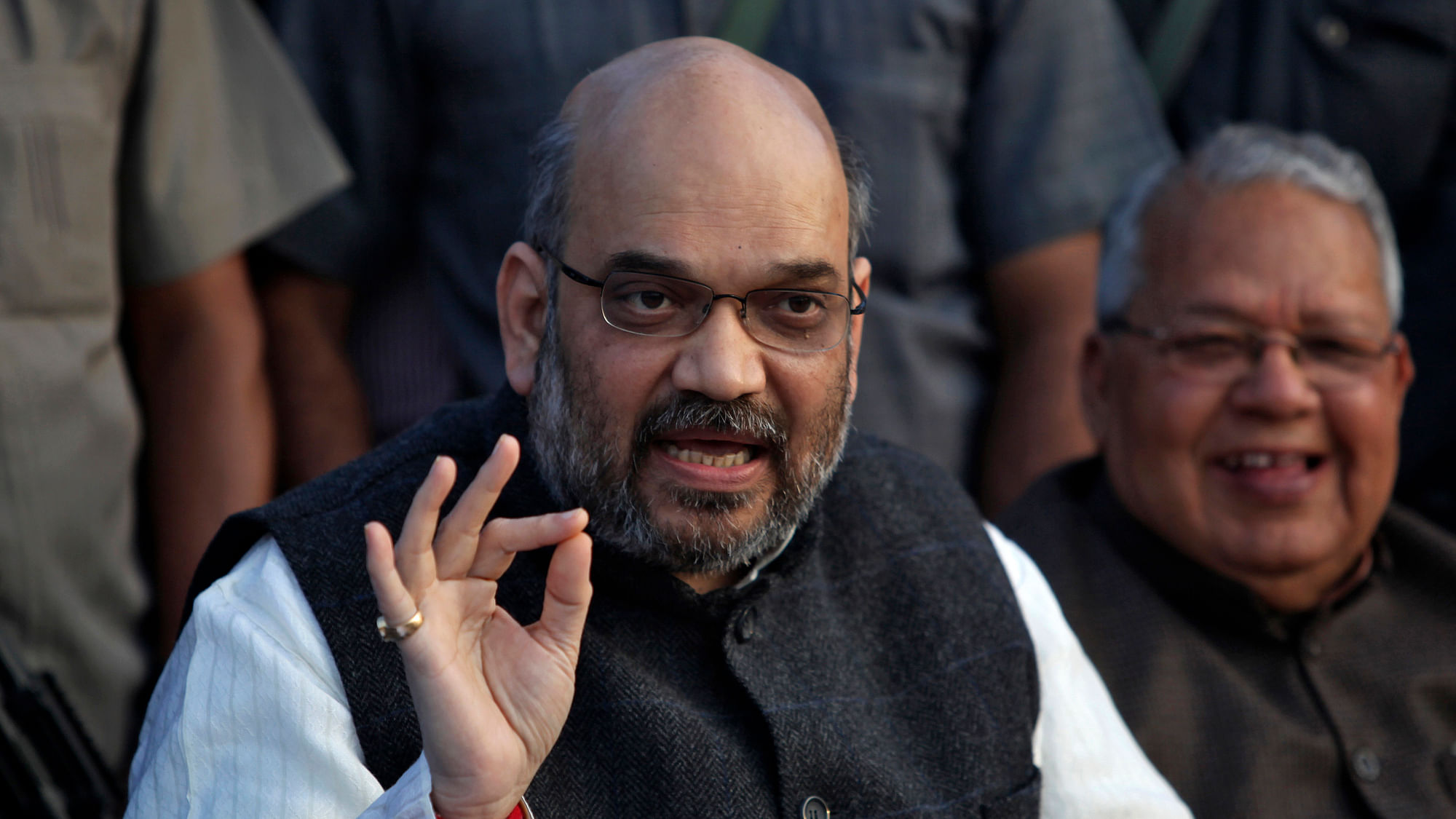 Amit Shah spoke on the Pakistani JIT during an event in Kolkata Press Club on Tuesday. (Photo: Reuters)