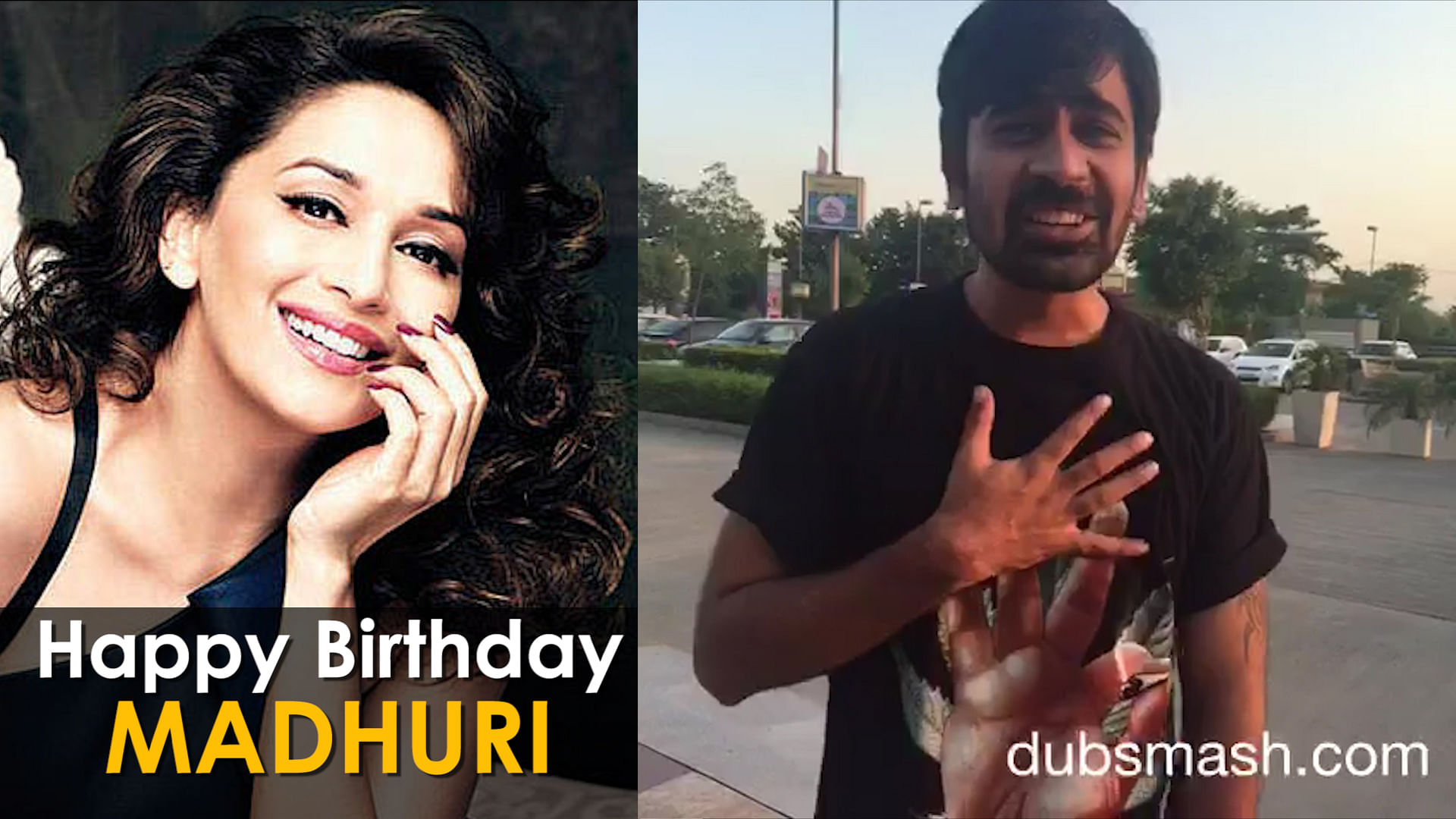 Wishing Madhuri a dubsmashing birthday.&nbsp;