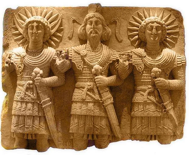 Statue of the three Gods.
