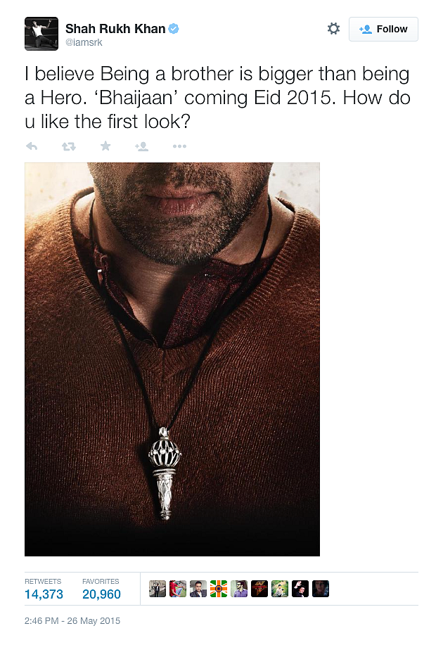 Salman Thanks SRK, Aamir for Tweeting Bajrangi Bhaijaan First Look