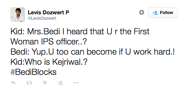 Oops! Kiran Bedi Did it Again. Tweeple Get #BediBlocks Trending