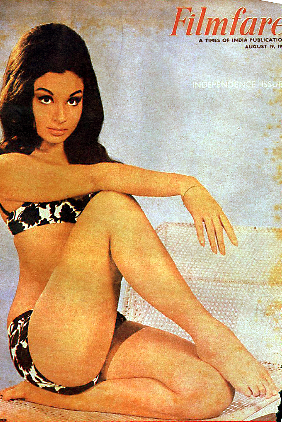 Bikini clad Sharmila Tagore for Filmfare cover 