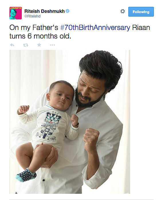 (Photo: <a href="https://twitter.com/Riteishd">Twitter/Riteishd</a>)