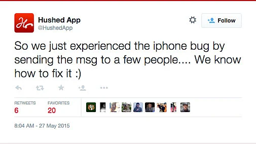 Screenshot of one such Tweet.