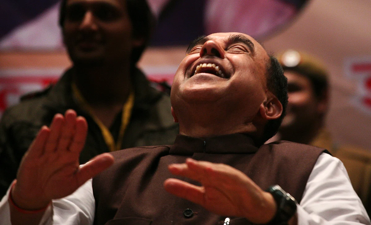 2G hero Subramanian Swamy at an anti-corruption conference in February 2012 (Photo: Reuters)