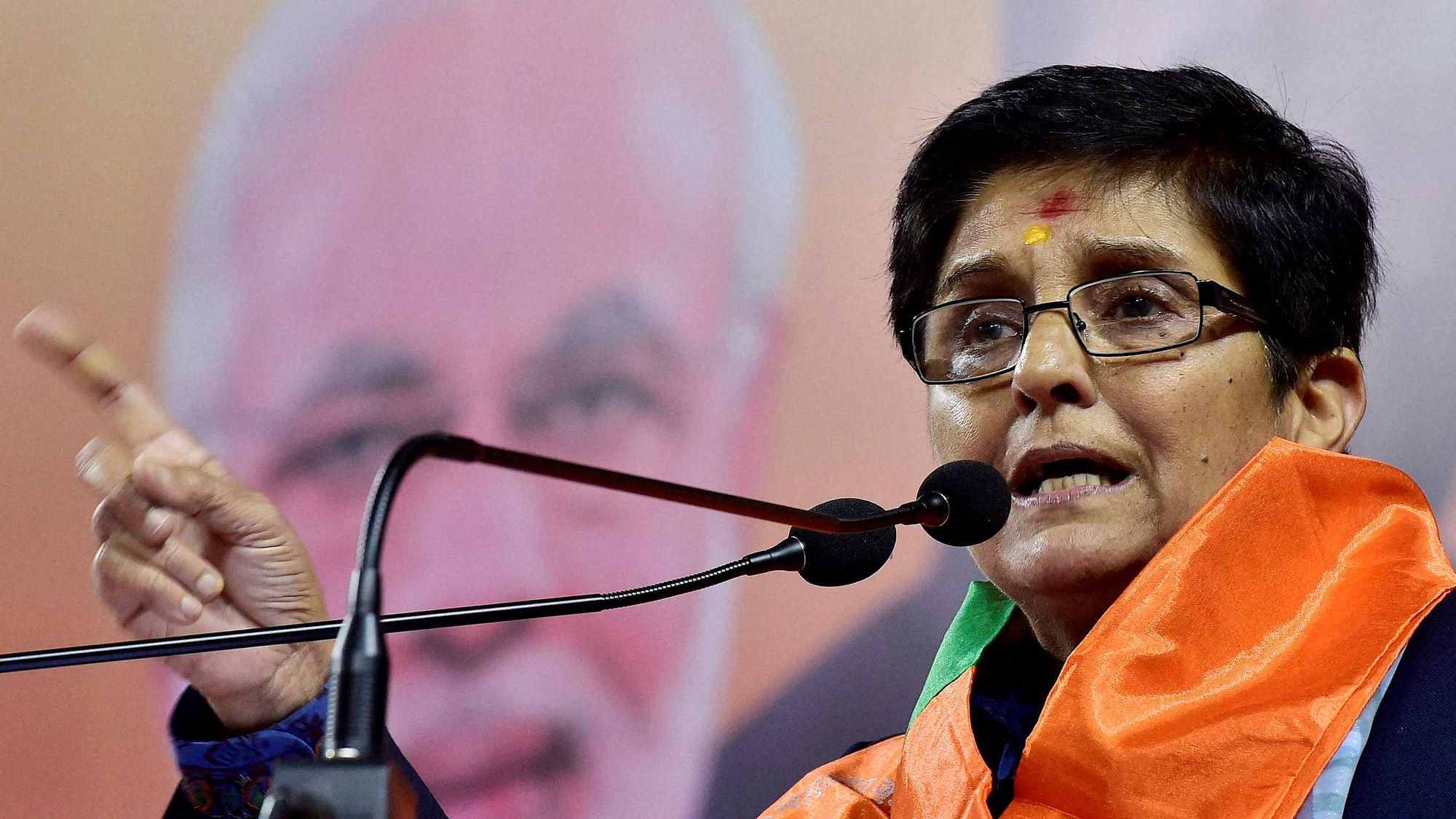 File photo of former IPS officer and BJP leader Kiran Bedi. (Photo: PTI)