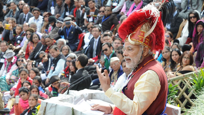 #NaMo365: The Many Colours of PM Modi’s Headgear | Slideshow