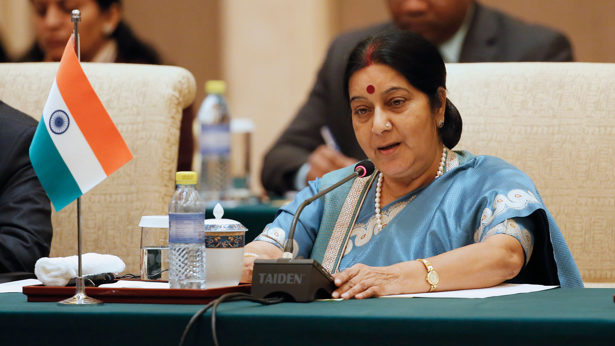 Sushma Swaraj said that racial crimes are “pre-planned”, which was not the case with the recent attack on African students in Greater Noida. (Photo: Reuters)