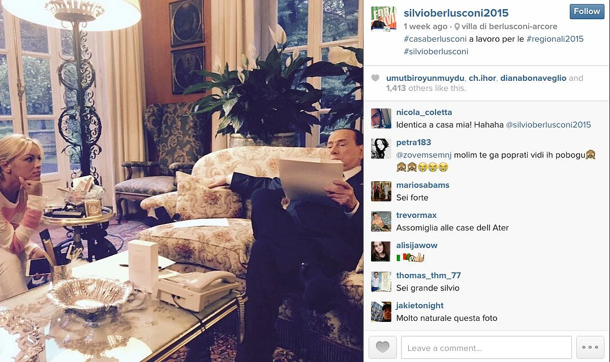 (Photo: <a href="https://instagram.com/silvioberlusconi2015/">Instagram/silvioberlusconi2015)</a>