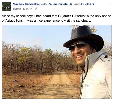 Photo courtesy: Facebook.com/SachinTendulkar