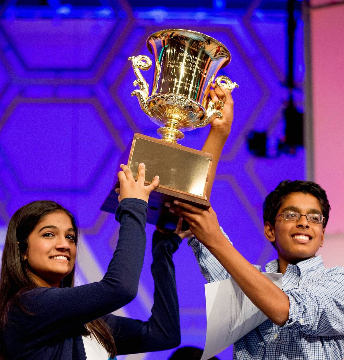 Two Indians yet again emerge as winners at the 2015 Scripps National Spelling Bee. 