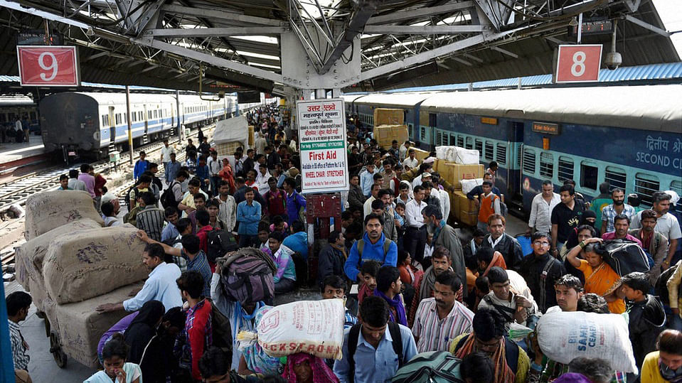 File photo of a busy railway station.