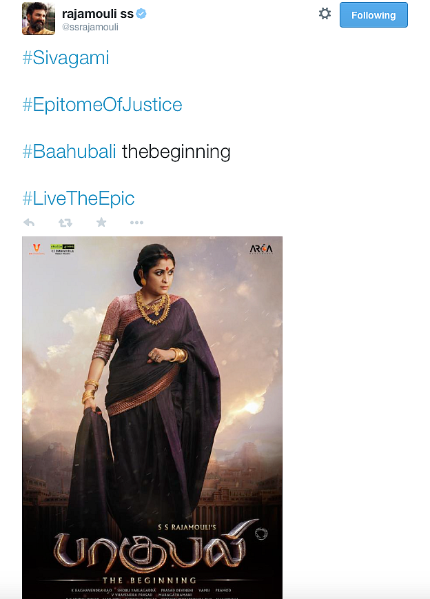 (Photo: <a href="https://twitter.com/ssrajamouli/status/596628951566548993">Twitter/@ssrajamouli</a>)