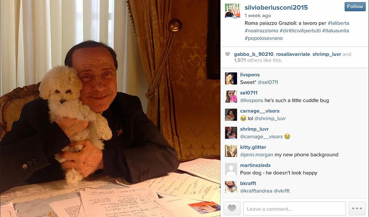 (Photo: <a href="https://instagram.com/silvioberlusconi2015/">Instagram/silvioberlusconi2015</a>)