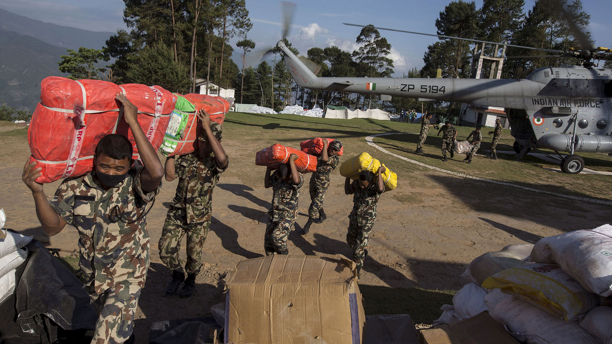 Relief from India to Nepal. (Photo: Reuters)