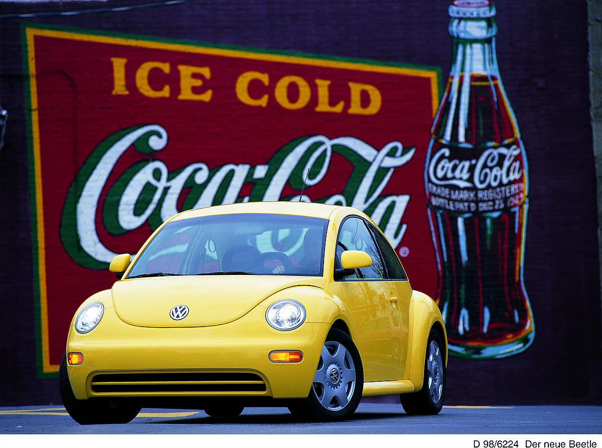 A 1998 Volkswagen Beetle.