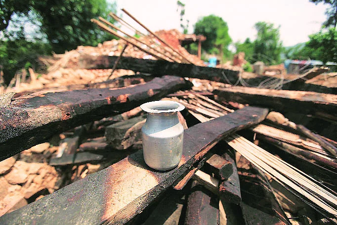 The jar that Santa Maya Tamang used to carry. (Courtesy: The Indian Express)