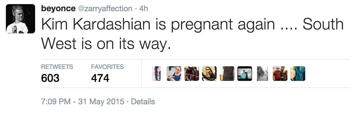 Kim Kardashian announced that she is pregnant again on her reality TV show.