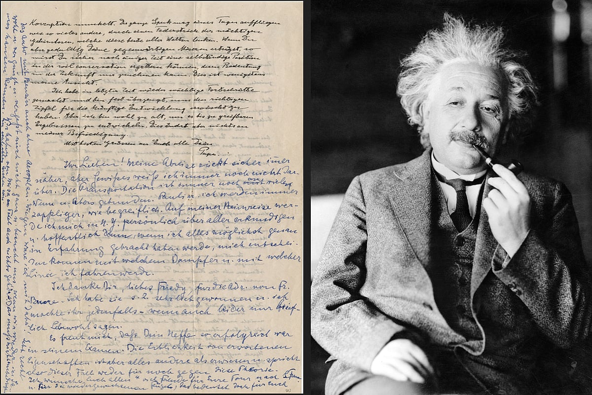 27 Of Einstein s Hand written Letters Auctioned 27 Of Einstein s Hand written Letters Auctioned