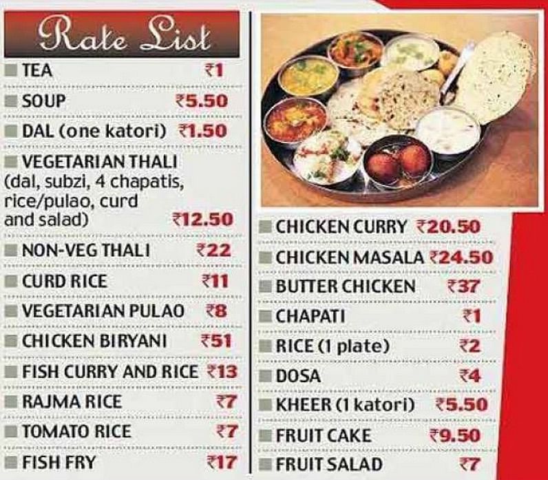 Do you know how much you need to pay for a meal at the Parliament canteen?