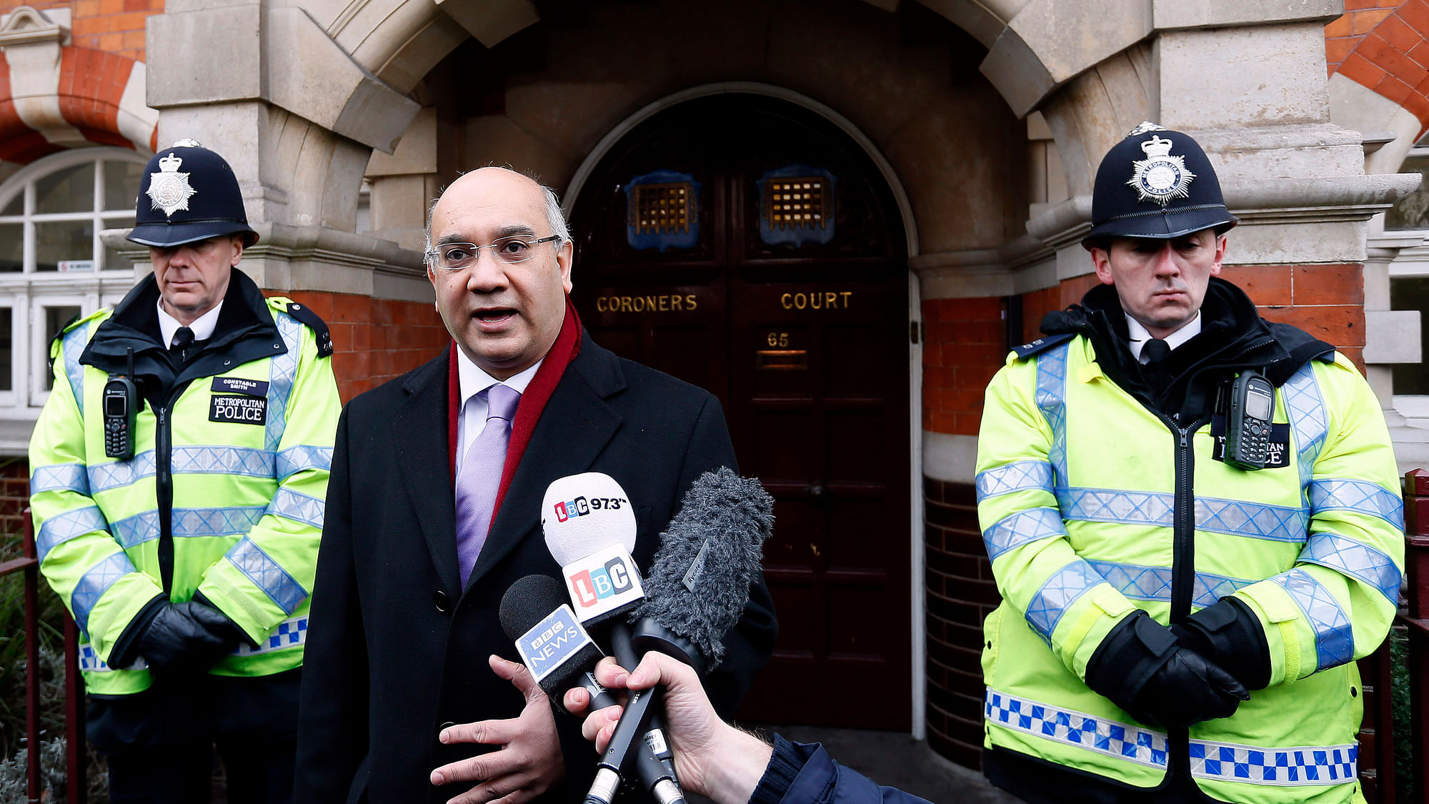 File image of British MP Keith Vaz addressing the media outside Westminster Coroner’s Court. (Photo: Reuters)