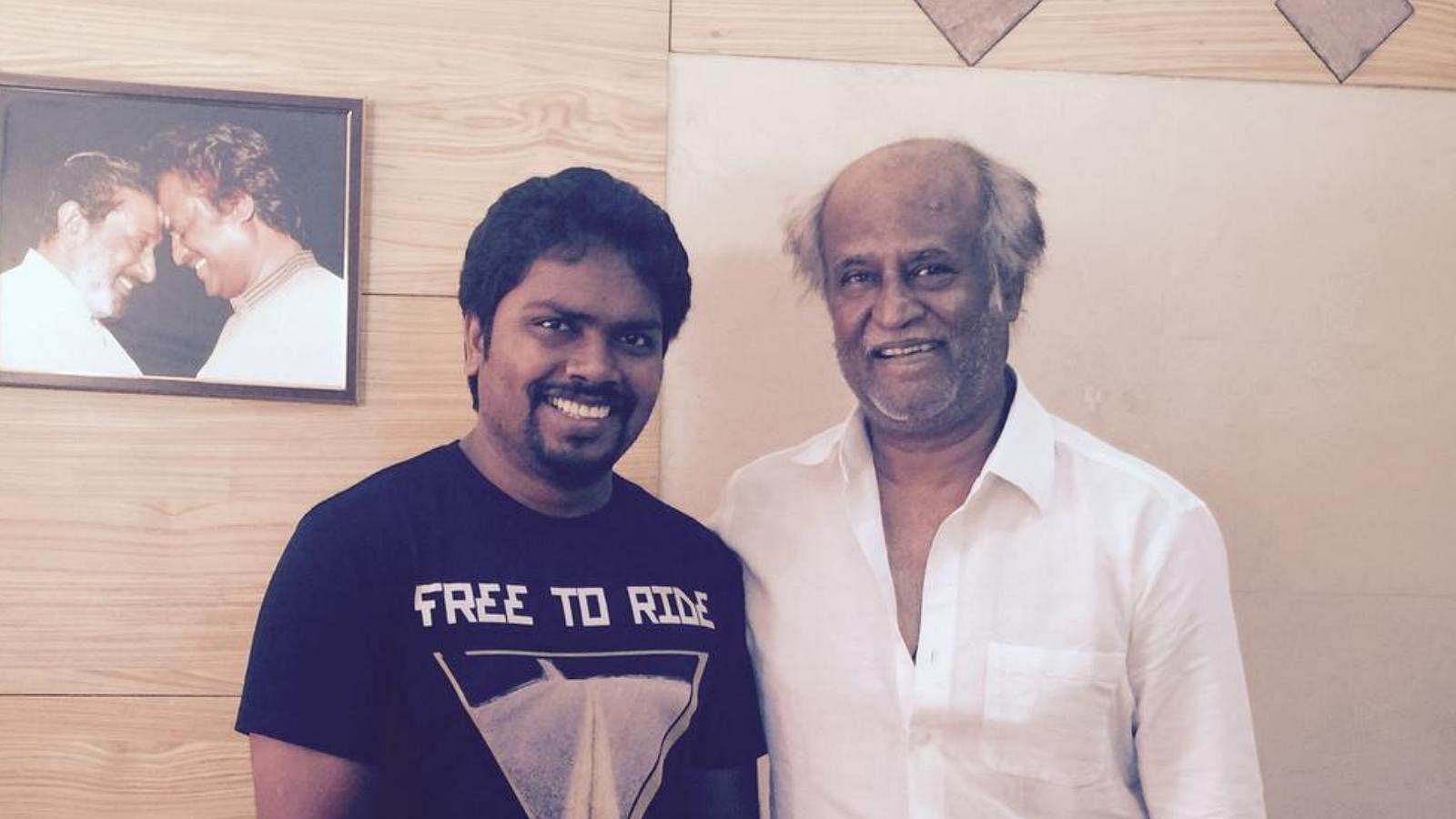 Rajinikanth is pairing up with director Pa. Ranjith for<i> 2.o</i> and Dhanush is producing the blockbuster. (Photo courtesy: <a href="https://twitter.com/beemji">Twitter/@beemji</a>)